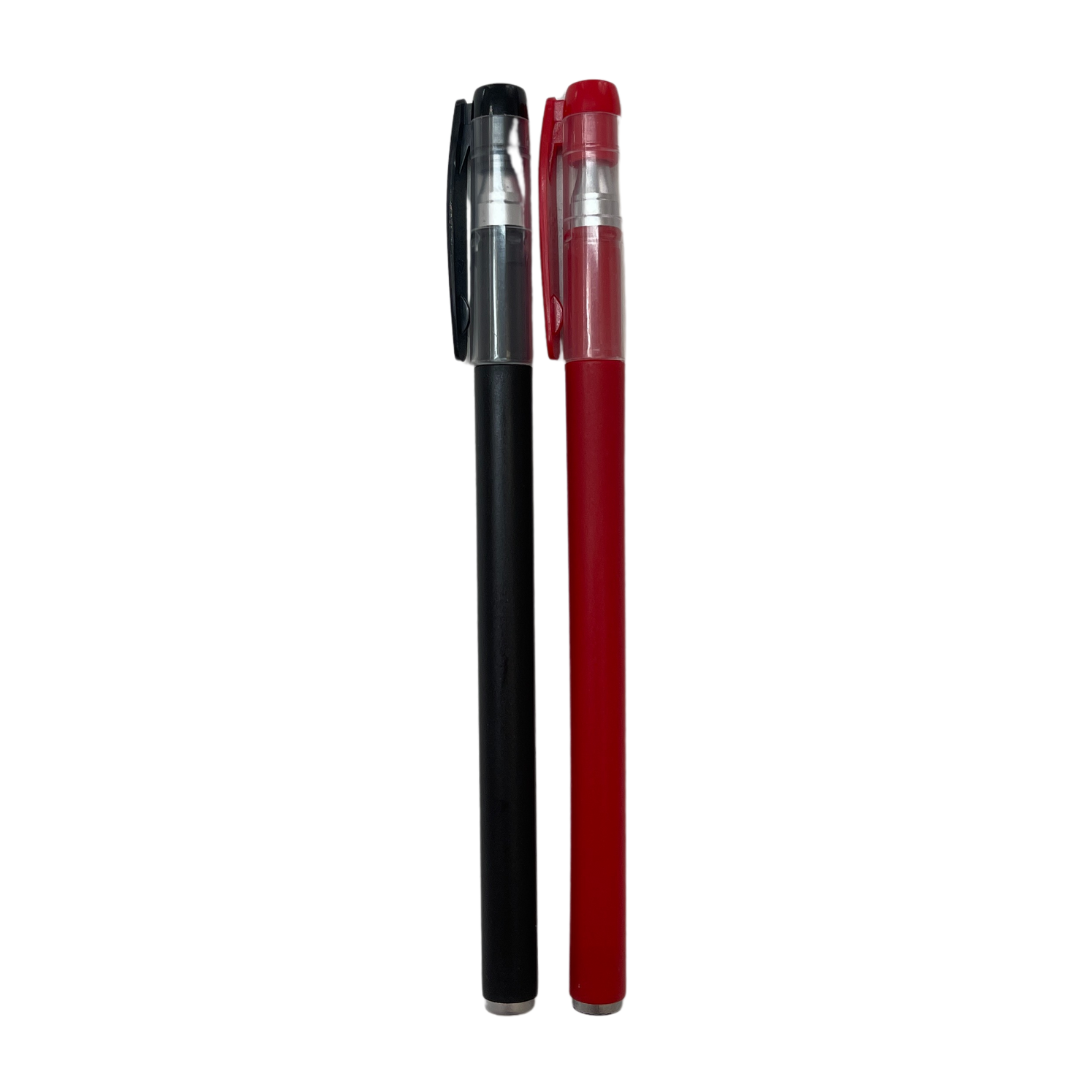 Black & Red Non Toxic Gel Pen X2