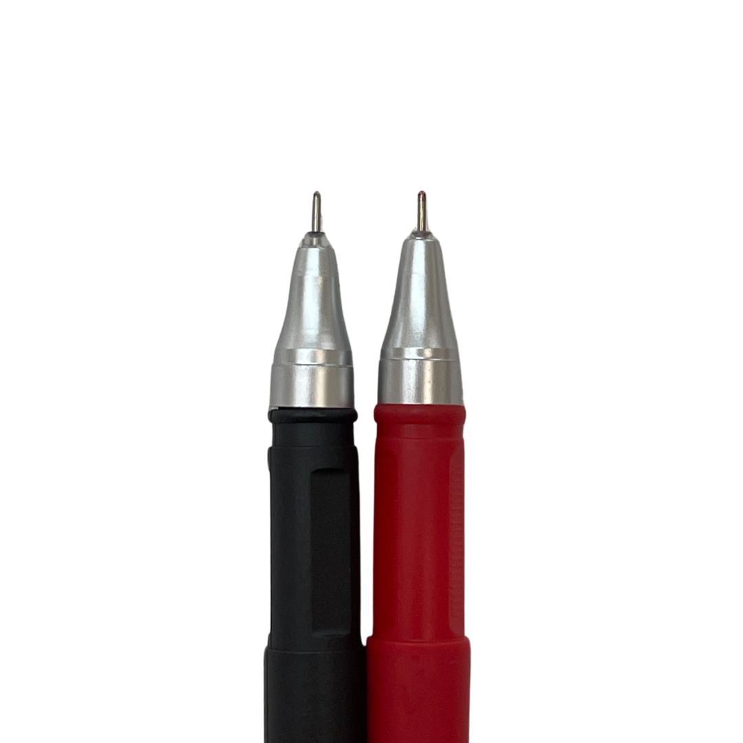 Black & Red Non Toxic Gel Pen X2