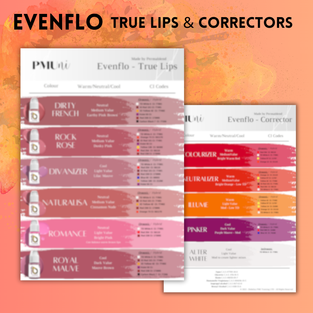 Solo Pigment Swatch Sheets LIPS