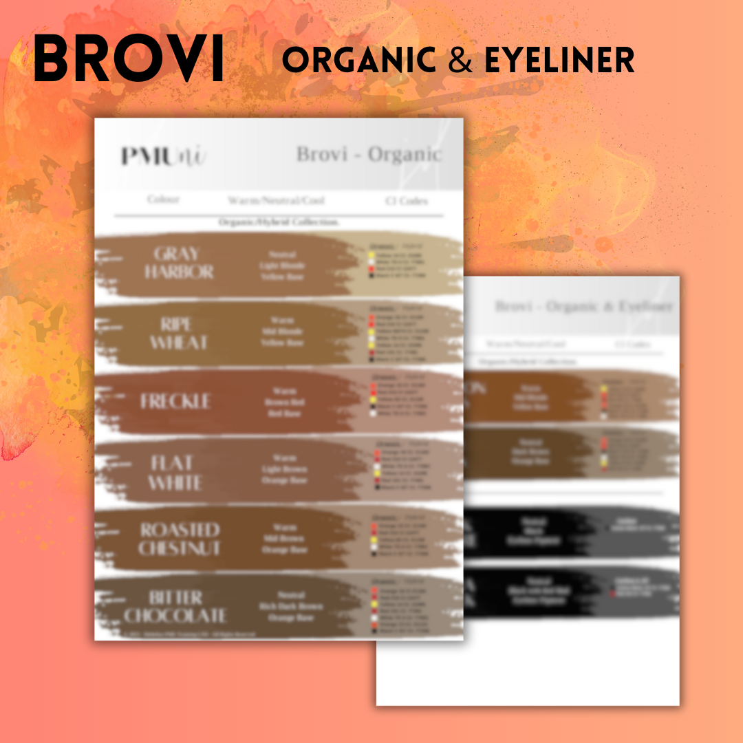 Solo Pigment Swatch Sheets BROWS